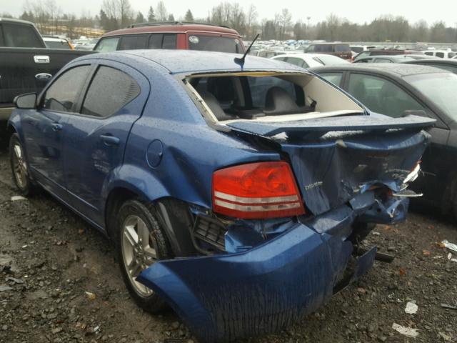 1B3CC5FBXAN141822 - 2010 DODGE AVENGER R/ BLUE photo 3