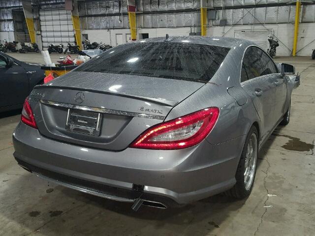 WDDLJ9BB0DA078569 - 2013 MERCEDES-BENZ CLS 550 4M SILVER photo 4