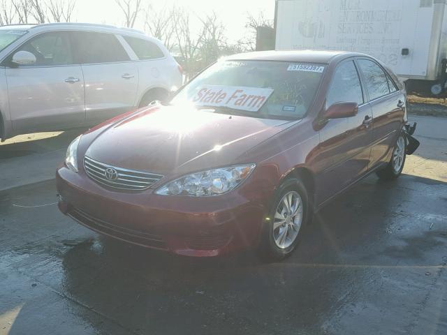 4T1BF32K16U119499 - 2006 TOYOTA CAMRY LE MAROON photo 2