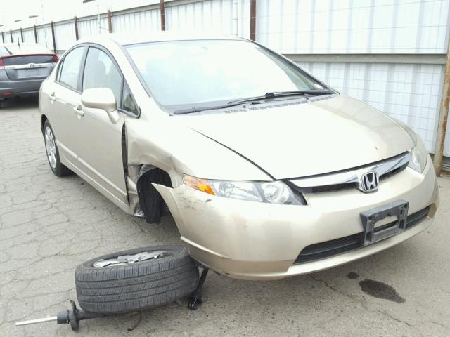 1HGFA16588L080787 - 2008 HONDA CIVIC LX GOLD photo 1