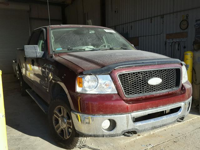 1FTPW14V66FB25759 - 2006 FORD F150 SUPER MAROON photo 1