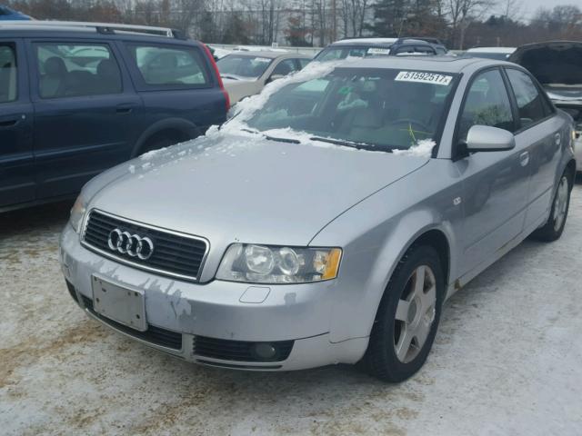 WAULC68E54A211523 - 2004 AUDI A4 1.8T QU SILVER photo 2