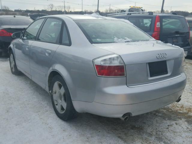 WAULC68E54A211523 - 2004 AUDI A4 1.8T QU SILVER photo 3