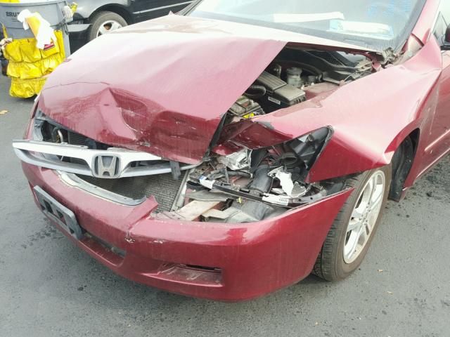 1HGCM55376A051842 - 2006 HONDA ACCORD SE MAROON photo 9