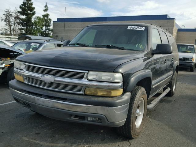 3GNFK16T01G129436 - 2001 CHEVROLET SUBURBAN K BLACK photo 2