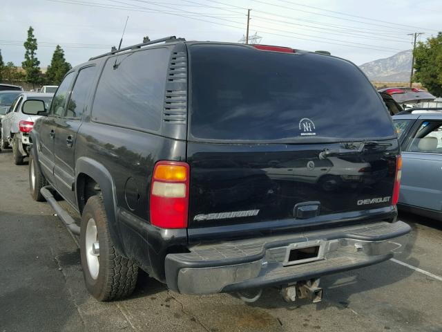 3GNFK16T01G129436 - 2001 CHEVROLET SUBURBAN K BLACK photo 3