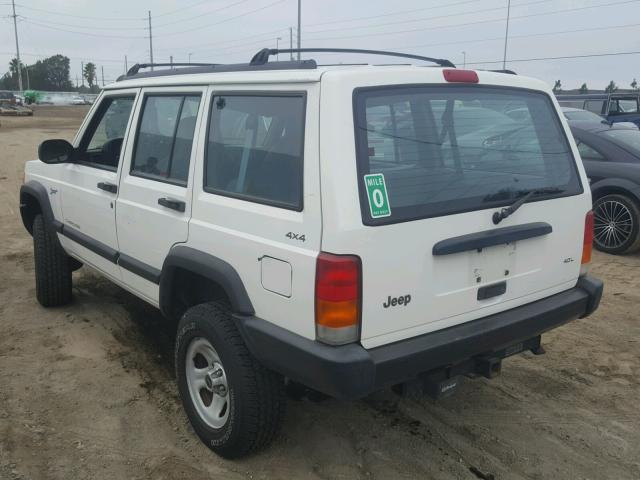 1J4FJ68S7WL166579 - 1998 JEEP CHEROKEE S WHITE photo 3