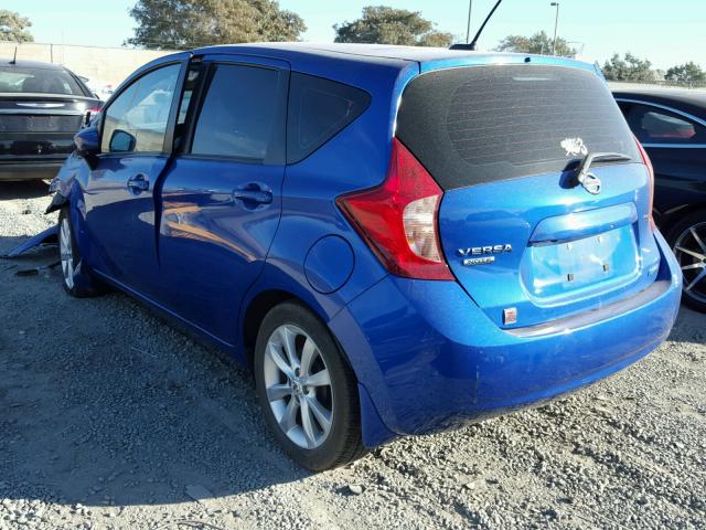 3N1CE2CP4FL446282 - 2015 NISSAN VERSA NOTE BLUE photo 3