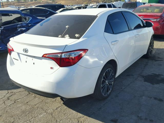 5YFBURHE3FP235508 - 2015 TOYOTA COROLLA L WHITE photo 4