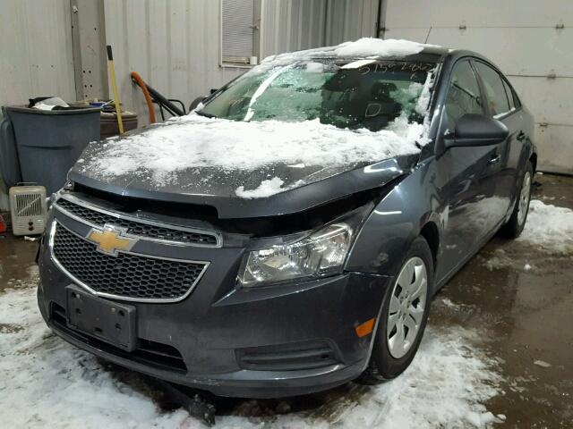 1G1PB5SH0D7197640 - 2013 CHEVROLET CRUZE LS GRAY photo 2