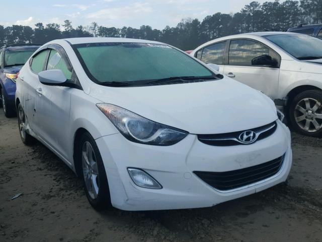 5NPDH4AE7DH306584 - 2013 HYUNDAI ELANTRA GL WHITE photo 1