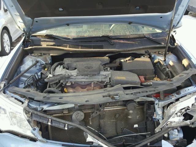 4T1BF1FK3CU523916 - 2012 TOYOTA CAMRY BASE BLUE photo 7