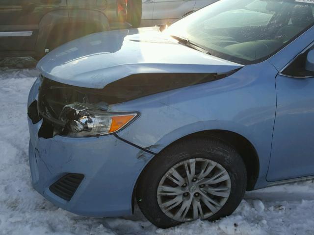 4T1BF1FK3CU523916 - 2012 TOYOTA CAMRY BASE BLUE photo 9