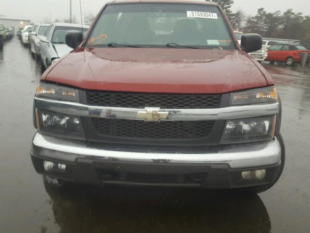 1GCDT136668159873 - 2006 CHEVROLET COLORADO RED photo 9