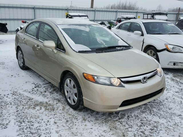 1HGFA16547L032704 - 2007 HONDA CIVIC LX GOLD photo 1