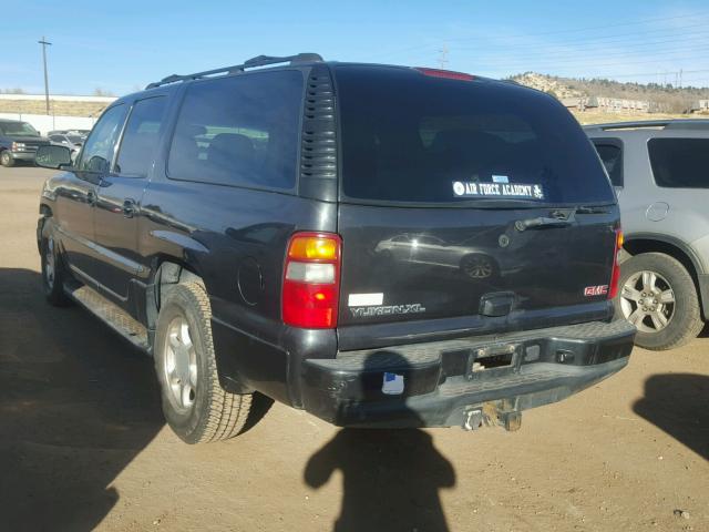 1GKFK66U63J235121 - 2003 GMC YUKON XL D BLACK photo 3