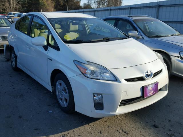 JTDKN3DU1A0127494 - 2010 TOYOTA PRIUS WHITE photo 1