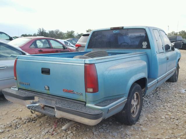 2GTEC19H6R1528316 - 1994 GMC SIERRA C15 BLUE photo 4