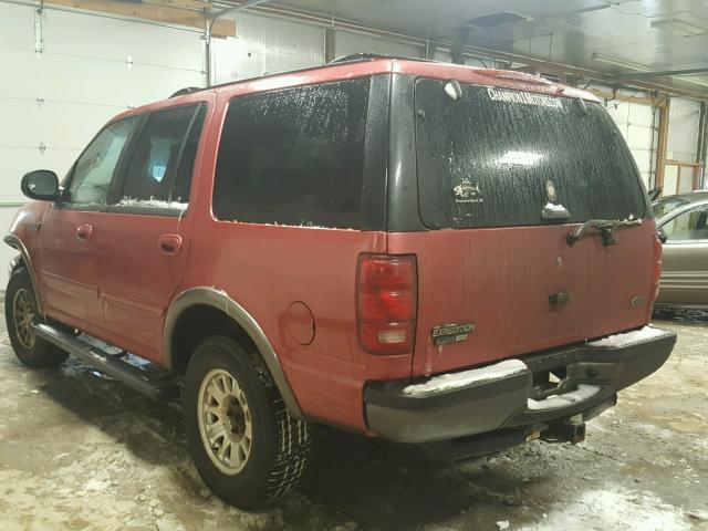 1FMRU16W71LA86190 - 2001 FORD EXPEDITION RED photo 3