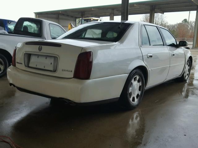 1G6KD54Y81U219599 - 2001 CADILLAC DEVILLE WHITE photo 4