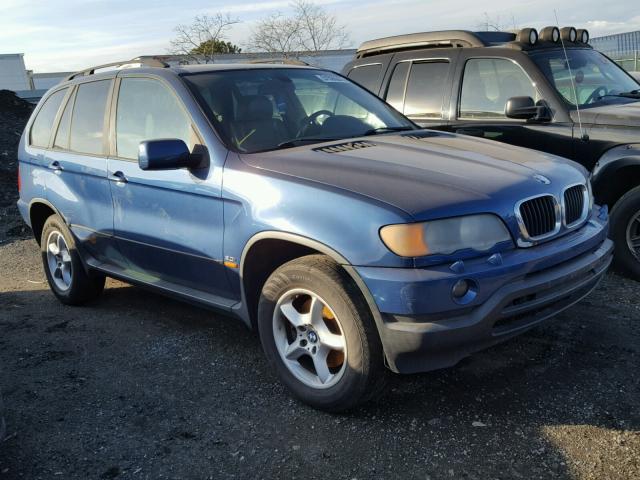 5UXFA53523LV85564 - 2003 BMW X5 3.0I BLUE photo 1