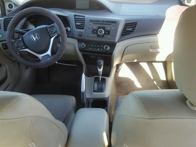 19XFB2F96CE338360 - 2012 HONDA CIVIC EXL Srebrny zdjęcie 9