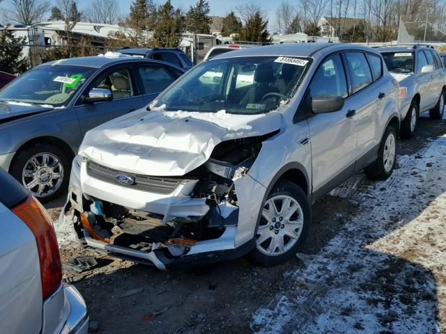 1FMCU0F74DUC30592 - 2013 FORD ESCAPE S SILVER photo 2