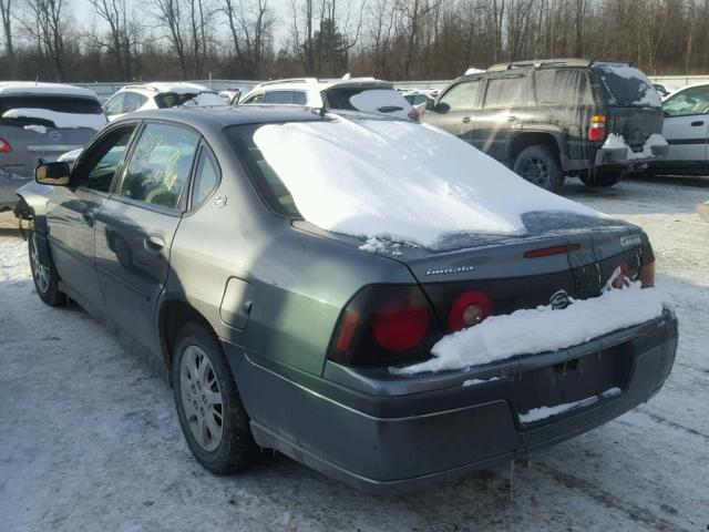 2G1WF52E359212539 - 2005 CHEVROLET IMPALA GRAY photo 3