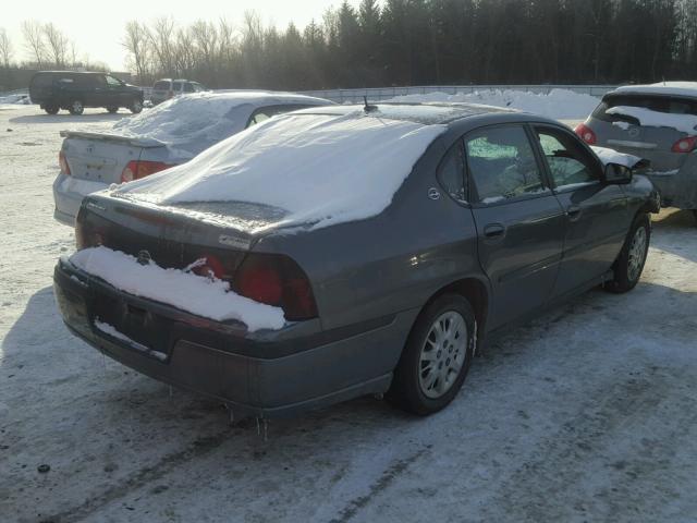 2G1WF52E359212539 - 2005 CHEVROLET IMPALA GRAY photo 4