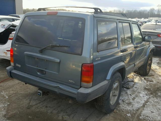 1J4FF68S2XL545041 - 1999 JEEP CHEROKEE S BLUE photo 4