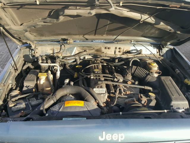 1J4FF68S2XL545041 - 1999 JEEP CHEROKEE S BLUE photo 7