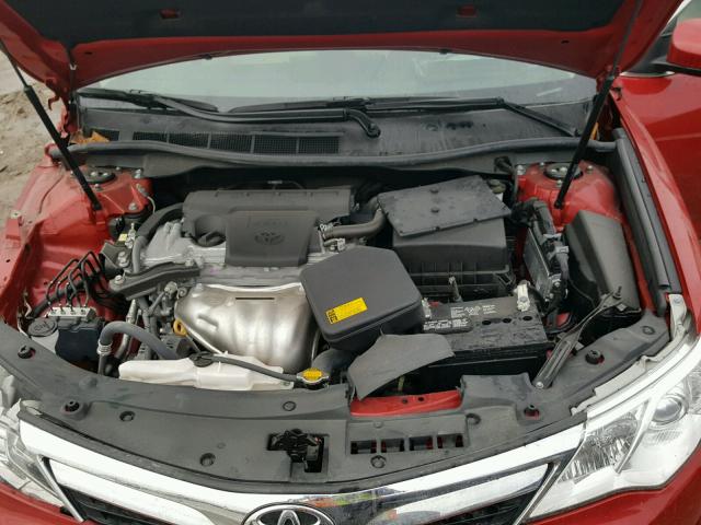 4T4BF1FK8ER373181 - 2014 TOYOTA CAMRY L RED photo 7