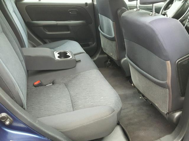 SHSRD78545U339737 - 2005 HONDA CR-V LX BLUE photo 6