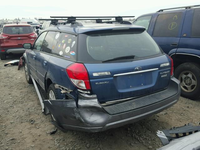 4S4BP66C797331604 - 2009 SUBARU OUTBACK 2. BLUE photo 3