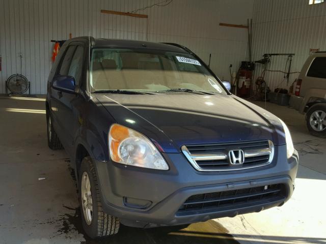 JHLRD788X2C084461 - 2002 HONDA CR-V EX BLUE photo 1