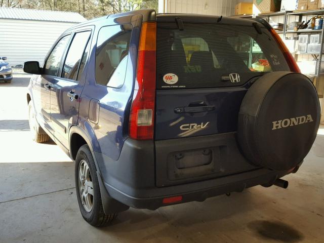 JHLRD788X2C084461 - 2002 HONDA CR-V EX BLUE photo 3