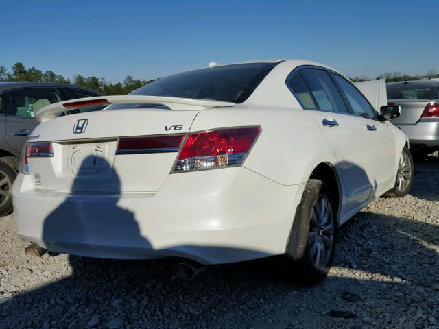 1HGCP3F85CA041618 - 2012 HONDA ACCORD EXL WHITE photo 4