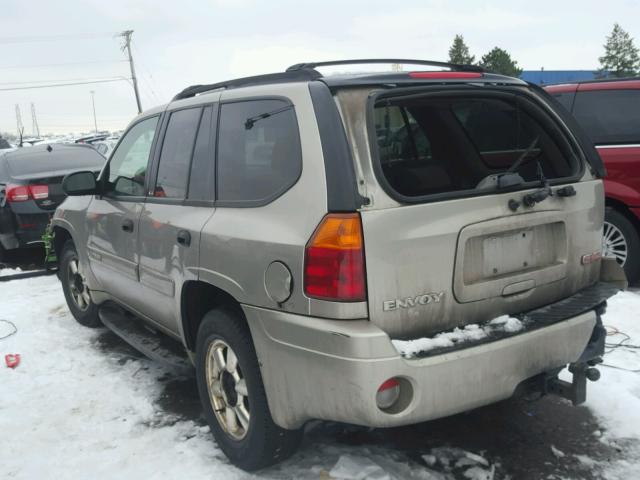 1GKDS13S232223927 - 2003 GMC ENVOY TAN photo 3