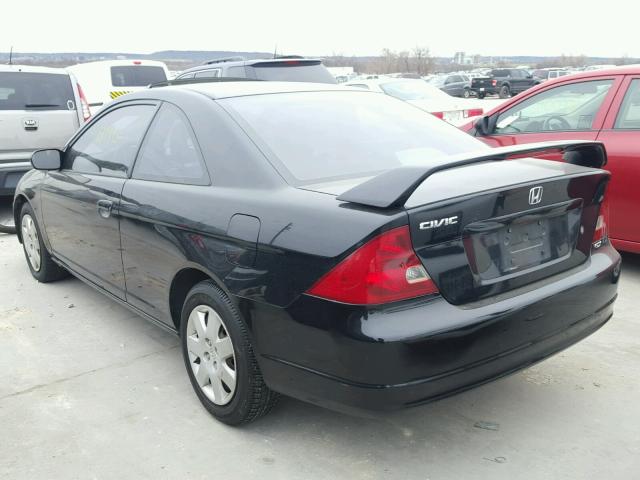 1HGEM22981L026414 - 2001 HONDA CIVIC SI GRAY photo 3