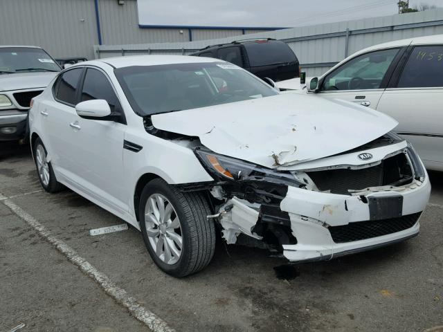 5XXGM4A75EG345388 - 2014 KIA OPTIMA LX WHITE photo 1