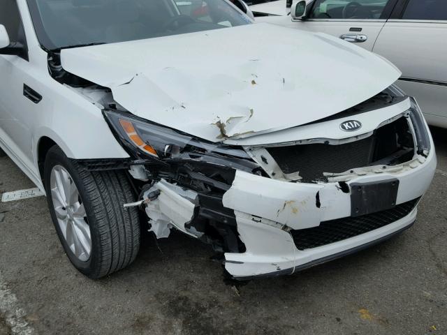 5XXGM4A75EG345388 - 2014 KIA OPTIMA LX WHITE photo 9