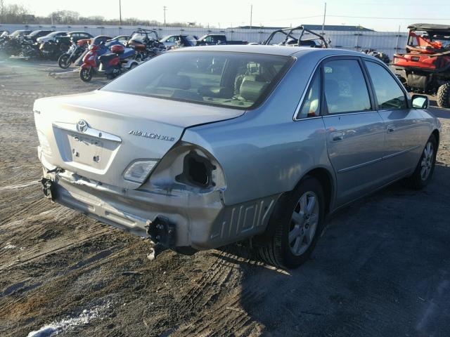 4T1BF28B72U260895 - 2002 TOYOTA AVALON XL SILVER photo 4