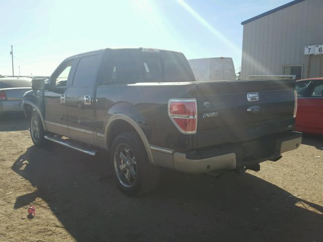 1FTFW1CV9AFD91198 - 2010 FORD F150 SUPER BLACK photo 3