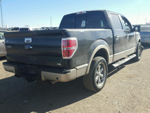 1FTFW1CV9AFD91198 - 2010 FORD F150 SUPER BLACK photo 4