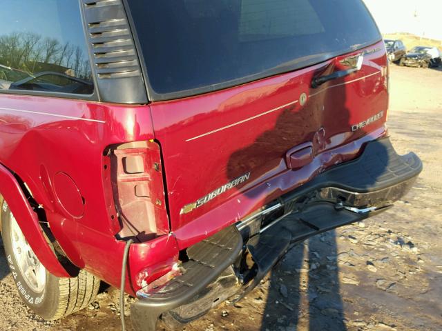 1GNFK16Z14J139643 - 2004 CHEVROLET SUBURBAN K RED photo 10