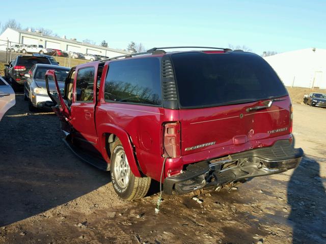 1GNFK16Z14J139643 - 2004 CHEVROLET SUBURBAN K RED photo 3