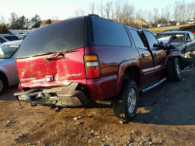 1GNFK16Z14J139643 - 2004 CHEVROLET SUBURBAN K RED photo 4