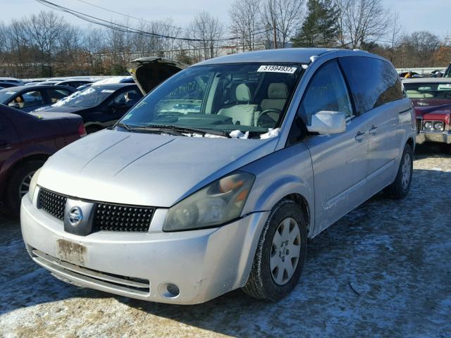 5N1BV28U74N312866 - 2004 NISSAN QUEST S GRAY photo 2