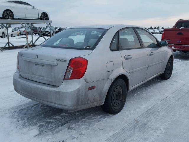 KL5JD56Z47K560281 - 2007 SUZUKI FORENZA BA SILVER photo 4