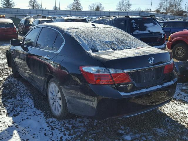 1HGCR2F8XDA251167 - 2013 HONDA ACCORD EXL BLACK photo 3